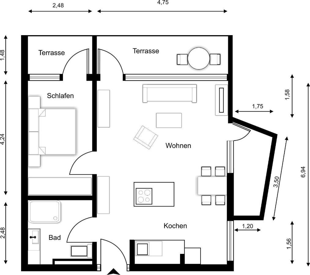 Apartmán Sylter-Juwel-Mit-Traumblick Westerland Exteriér fotografie